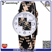 Yxl-205 Personnalisé Marque Vogue Quartz Genève Style Femmes Tissé Ceinture Montres Charme Mode Dames Montre